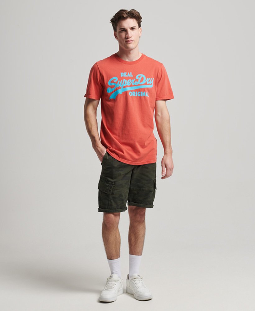 Superdry Vintage Logo Neon T-Shirt - Americana Red