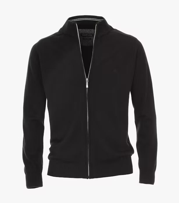 Casa Moda Full Zip Cardigan 800 - Black