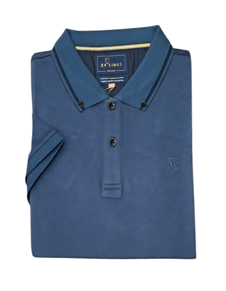 XV KINGS Burnham Polo Shirt - Ocean Line