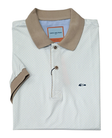 Dario Beltran Short Sleeve Polo - Beige