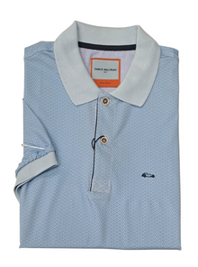 Dario Beltran Short Sleeve Polo - Blue