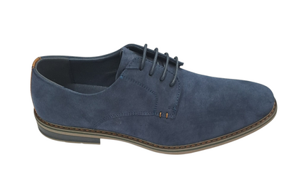 Pope Mens Woodhill Suede Laced Shoe - French Blue