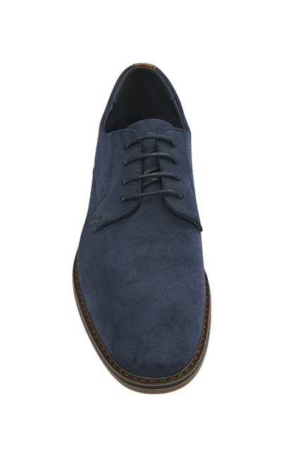 Pope Mens Woodhill Suede Laced Shoe - French Blue
