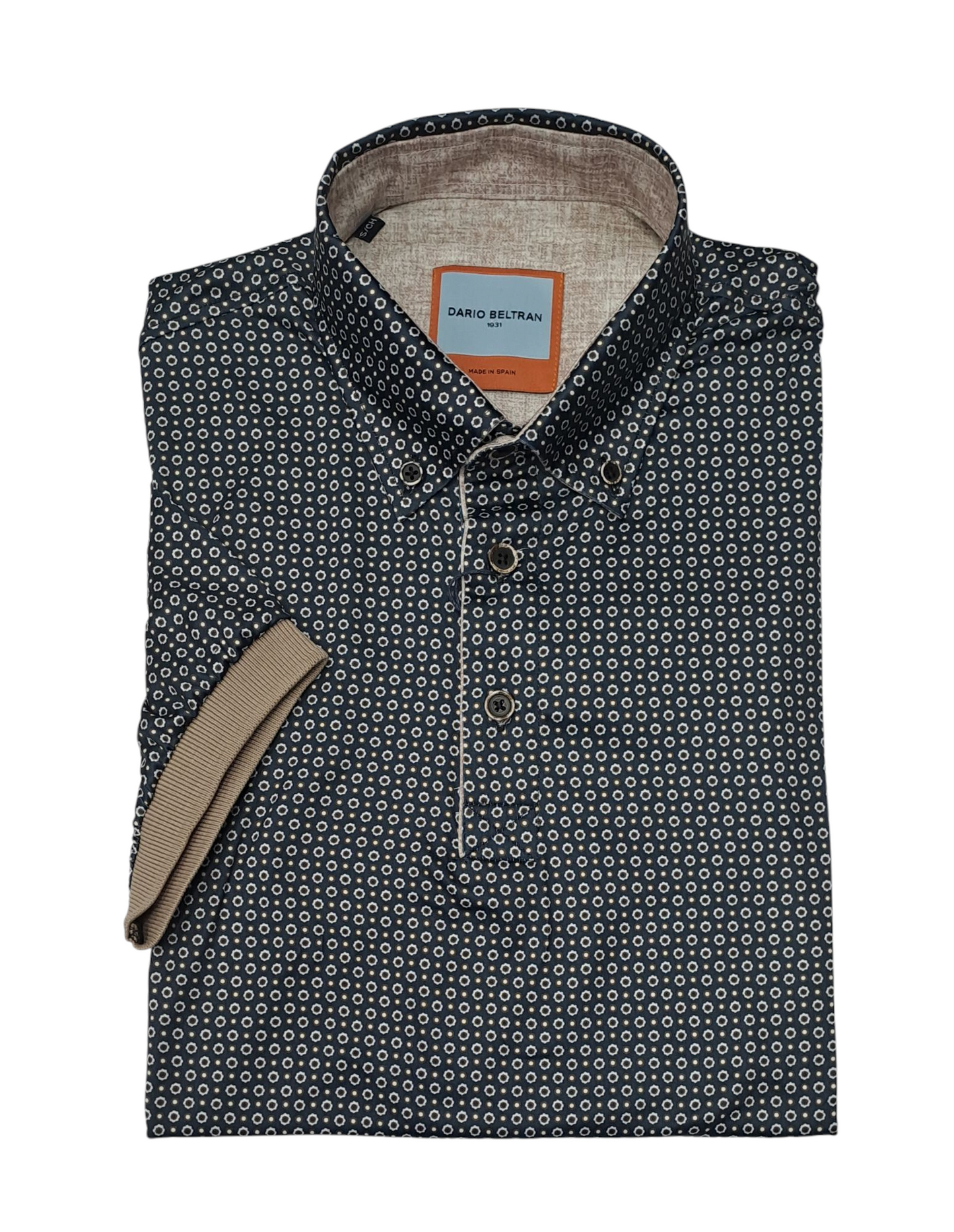 Dario Beltran Short Sleeve Polo - Navy