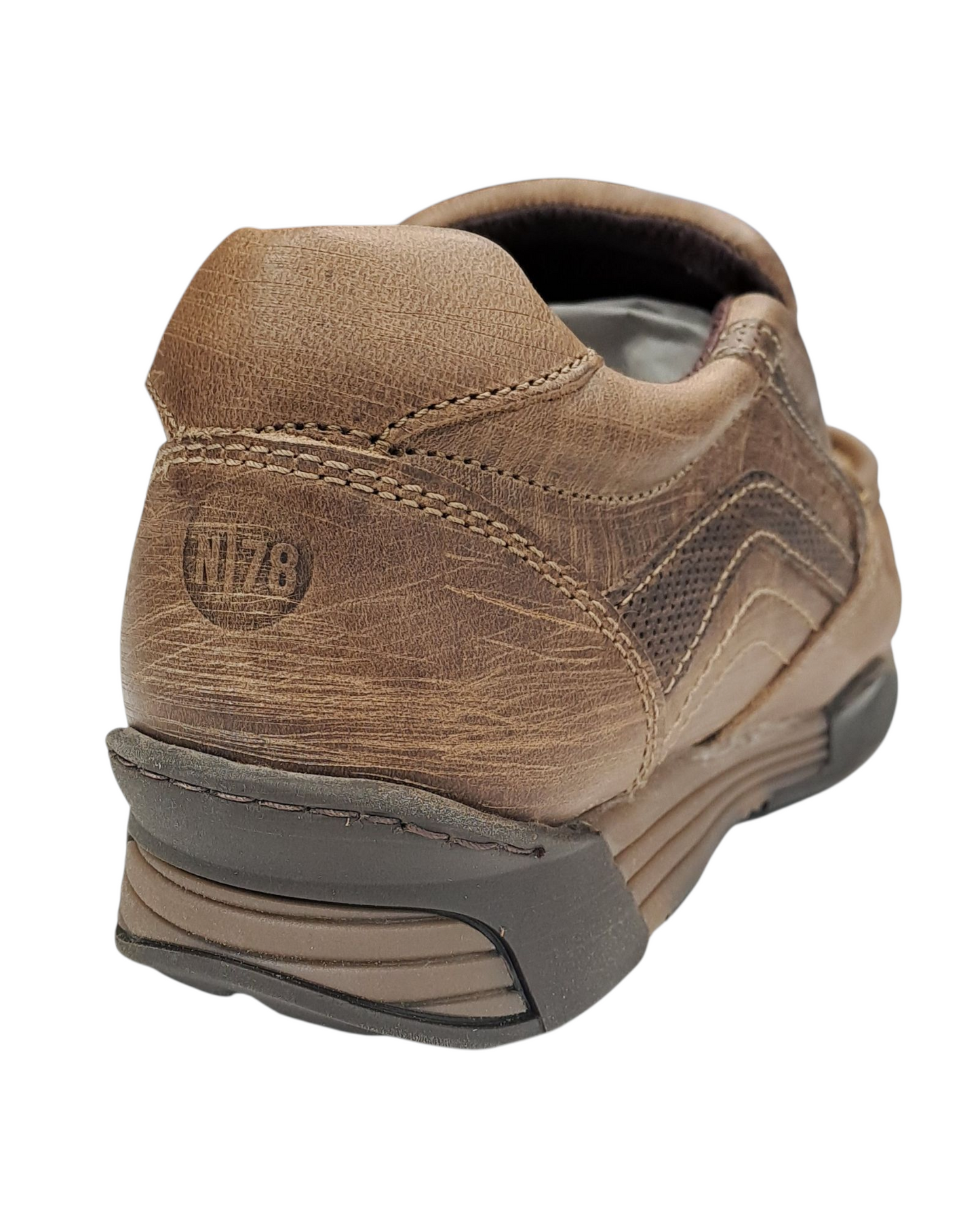 Ninety78 Casual Slip On Shoes Lavey - Tan Semi Scratch