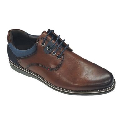 6th Sense Dolphman Smart Casual Laced Shoe - Brown