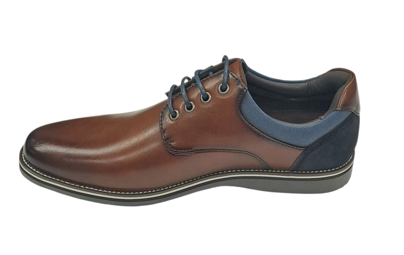 6th Sense Dolphman Smart Casual Laced Shoe - Brown