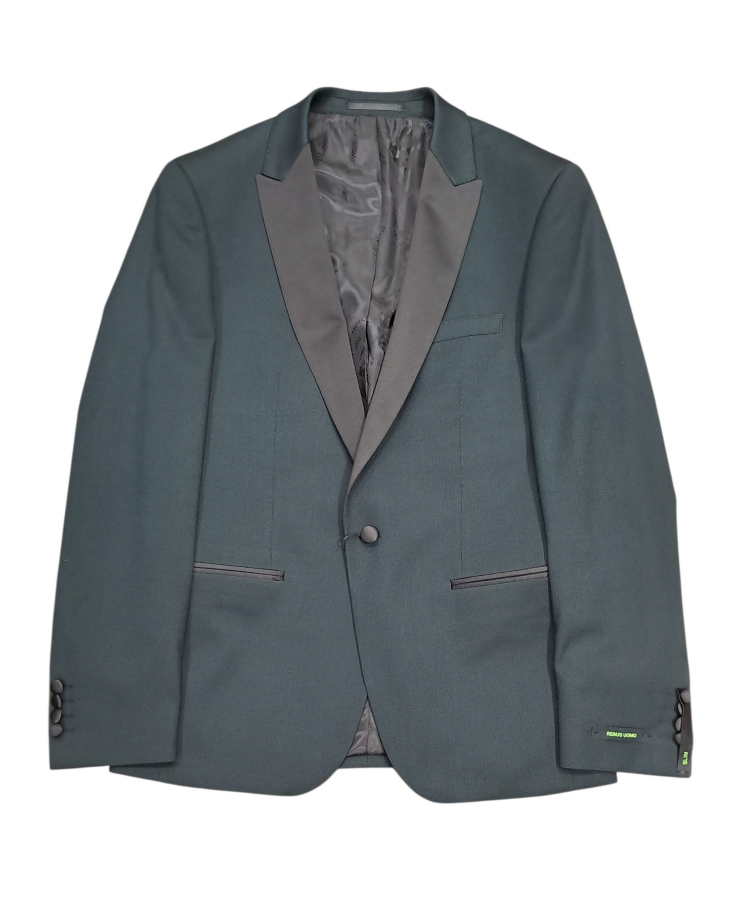 Remus Uomo Russo Slim Fit Tuxedo Jacket - Dark Green