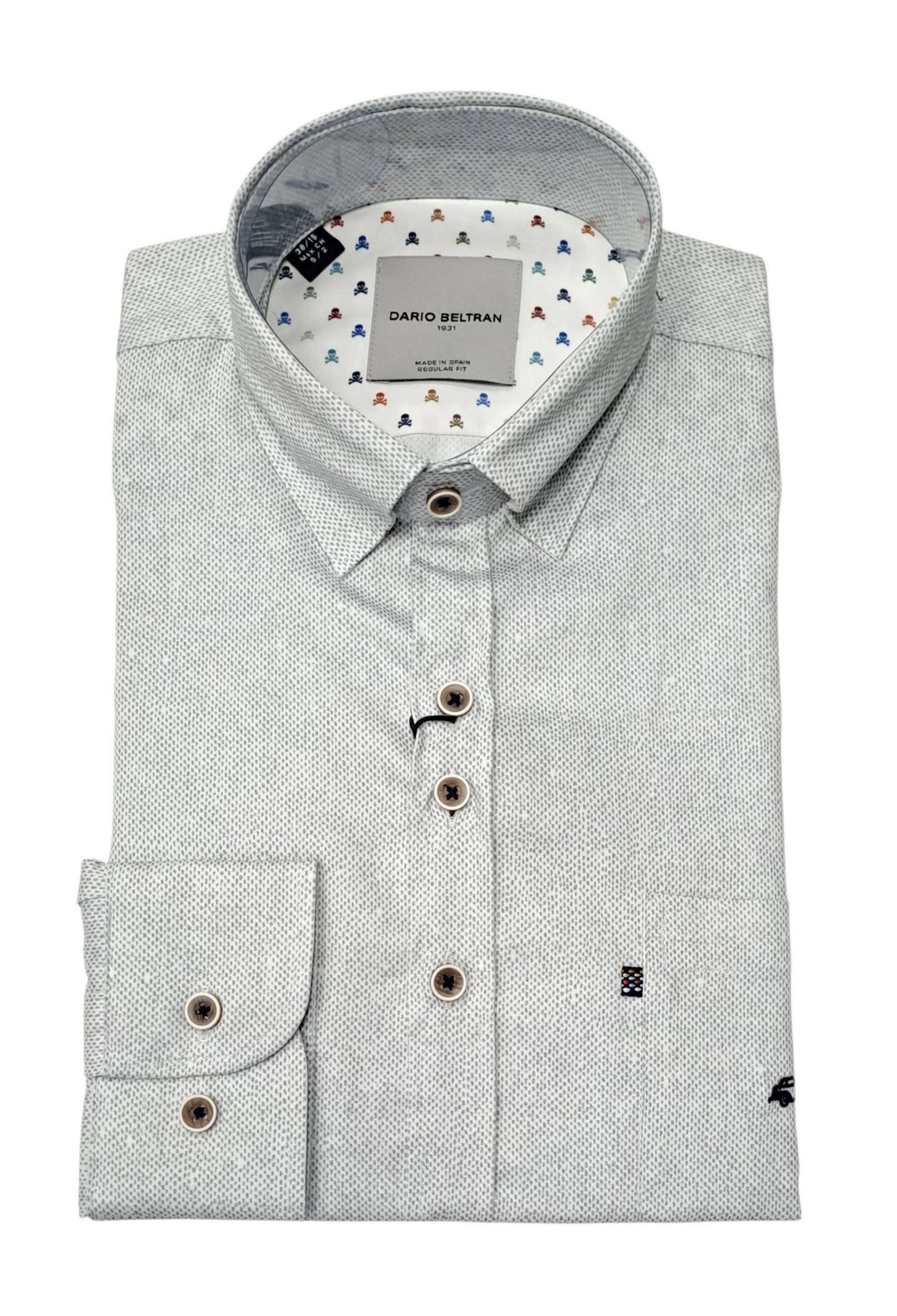 Dario Beltran Cercar Long Sleeve Casual Shirt - Grey