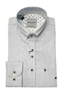 Dario Beltran Cercar Long Sleeve Casual Shirt - Grey