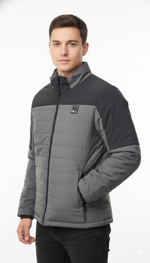 Diesel Jonas Quilted Casual Jacket - Black/Grey