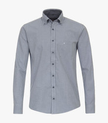 Casa Moda Long Sleeve Casual Shirt 100 - Mid Blue