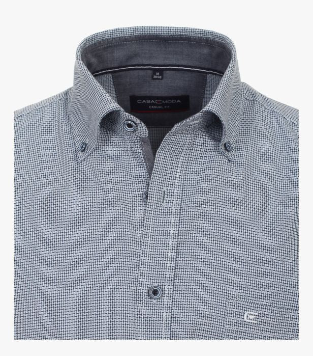 Casa Moda Long Sleeve Casual Shirt 100 - Mid Blue