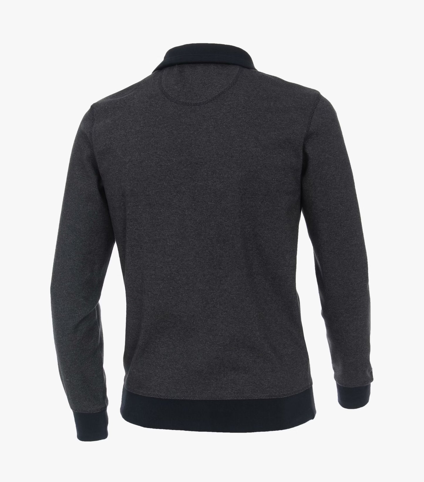 Casa Moda Troyer Half Zip Sweatshirt 105 - Grey/Navy