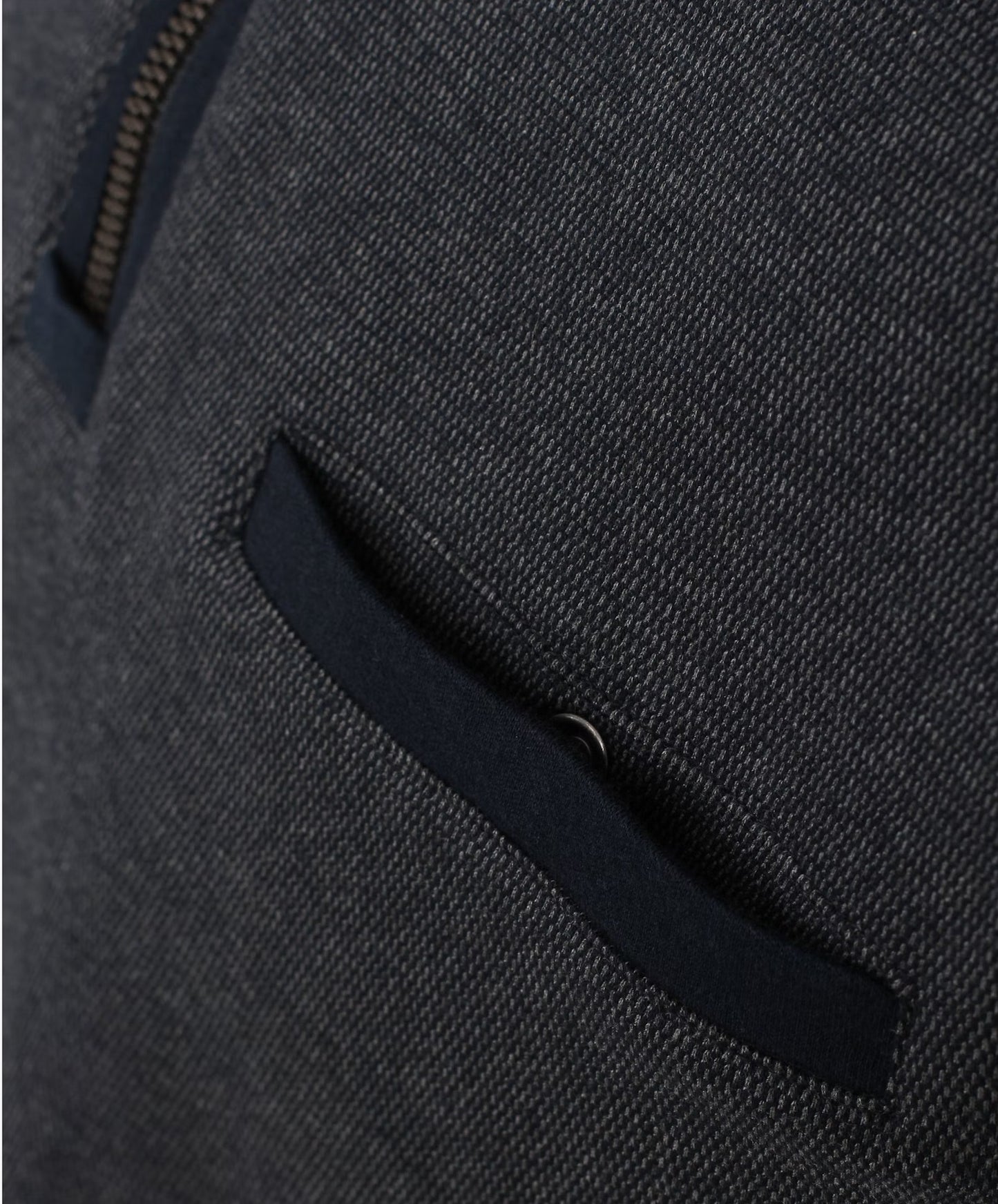 Casa Moda Troyer Half Zip Sweatshirt 105 - Grey/Navy