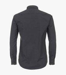 Casa Moda Long Sleeve Diamond Print Casual Shirt 750 - Black/Grey