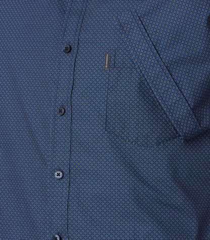 Casa Moda Short Sleeve Casual Shirt 100 - Blue