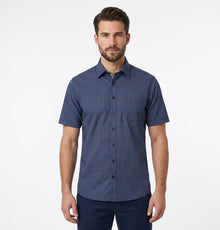 Casa Moda Short Sleeve Casual Shirt 100 - Blue