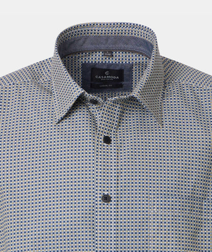 Casa Moda Short Sleeve Casual Shirt 500 - Yellow