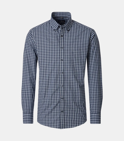 Casa Moda Casual Fit Long Sleeve Check Shirt - Blue