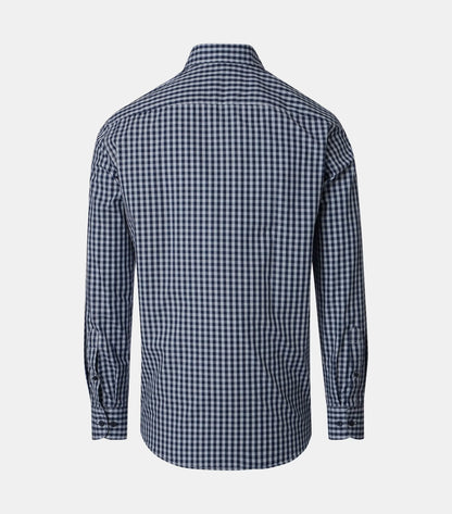 Casa Moda Casual Fit Long Sleeve Check Shirt - Blue