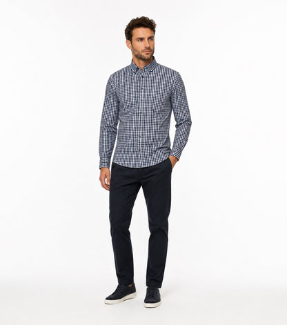 Casa Moda Casual Fit Long Sleeve Check Shirt - Blue