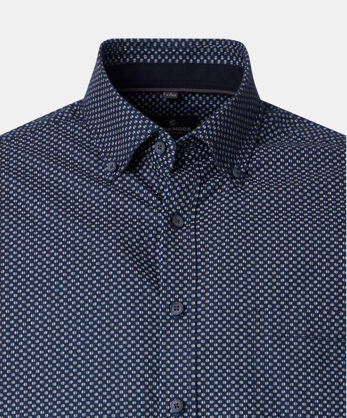 Casa Moda Casual Fit Long Sleeve Shirt - Dark Navy