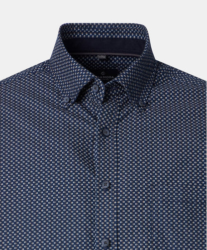 Casa Moda Casual Fit Long Sleeve Shirt - Dark Navy