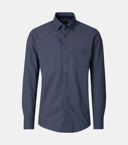 Casa Moda Casual Fit Long Sleeve Shirt - Dark Navy