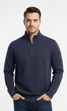 Casa Moda Half Zip Sweatshirt 146 - Blue