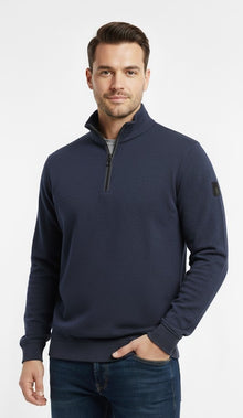 Casa Moda Half Zip Sweatshirt 146 - Blue