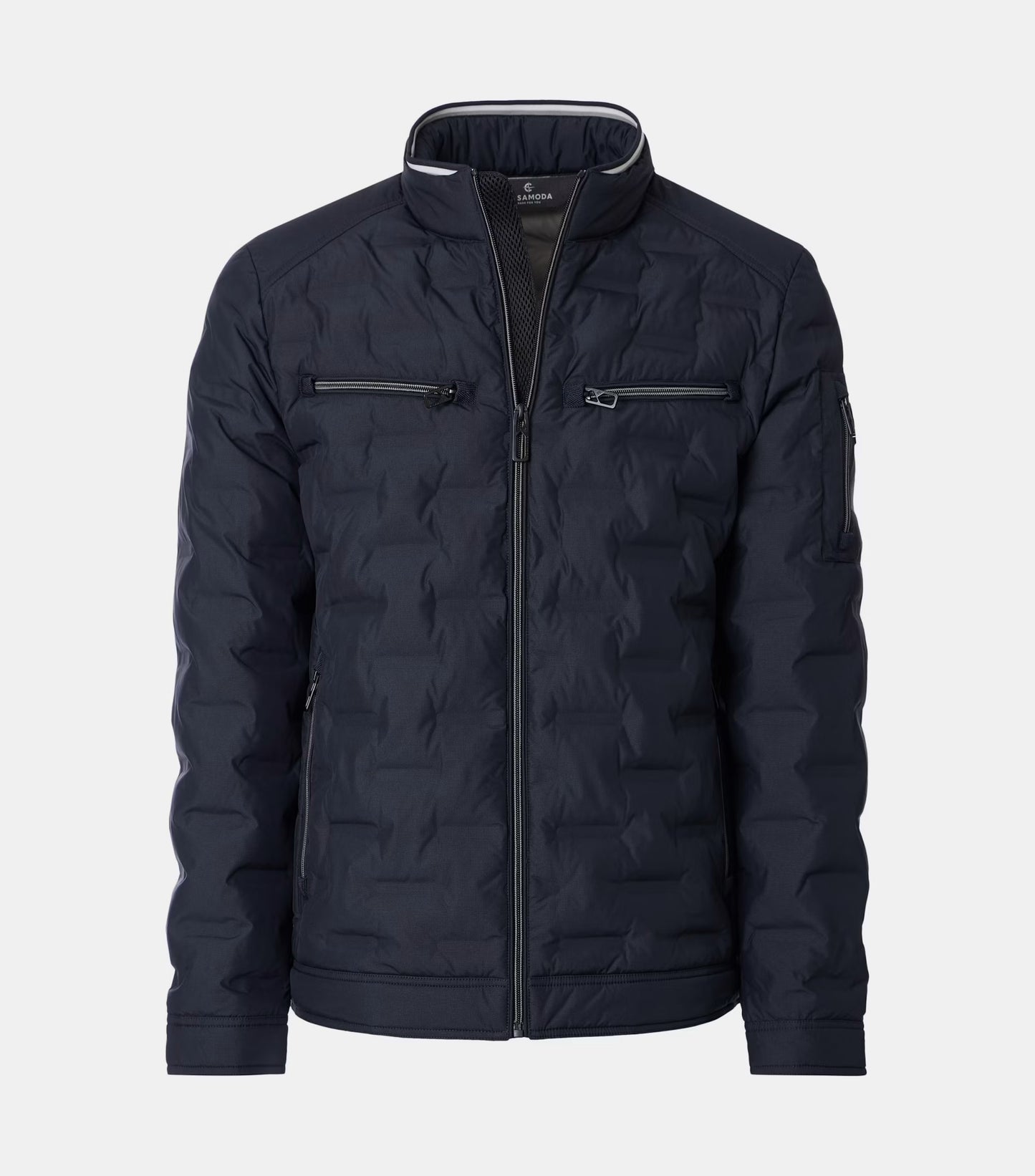 Casa Moda Quilted Casual Jacket - Dark Blue