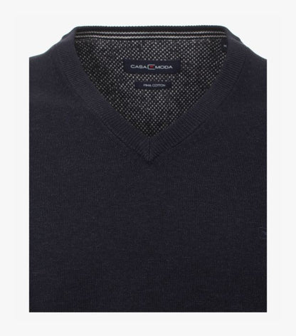 Casa Moda V-Neck Sweater 135 - Navy