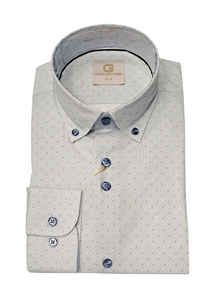 Gilded Gentlemen Long Sleeve Casual Shirt - 14 Blue