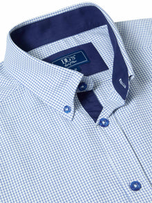 Daniel Grahame Short Sleeve Casual Check Shirt - Navy