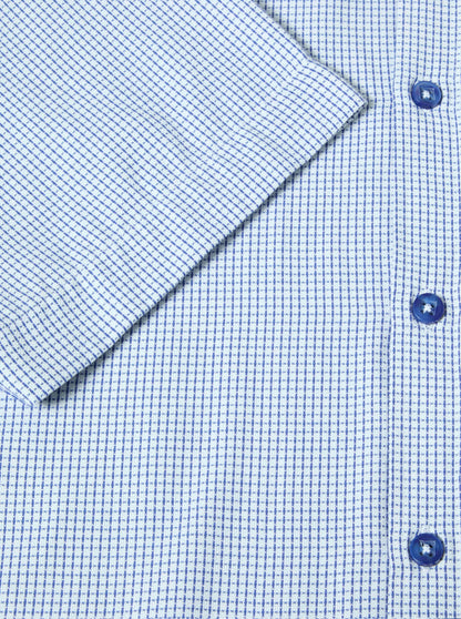 Daniel Grahame Short Sleeve Casual Check Shirt - Navy