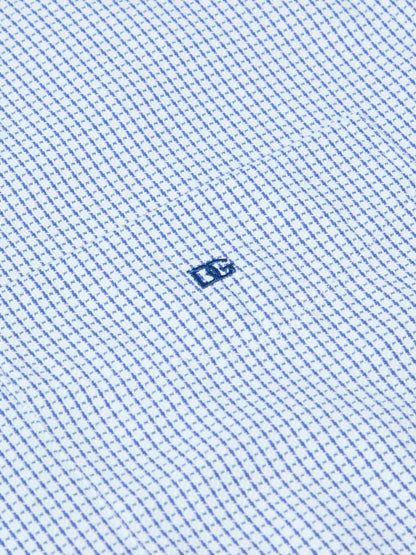 Daniel Grahame Short Sleeve Casual Check Shirt - Navy