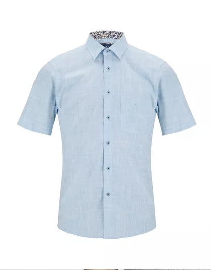 Daniel Grahame Short Sleeve Casual Shirt - Light Blue