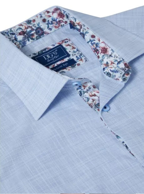 Daniel Grahame Short Sleeve Casual Shirt - Sky Blue