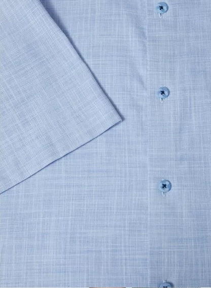 Daniel Grahame Short Sleeve Casual Shirt - Sky Blue