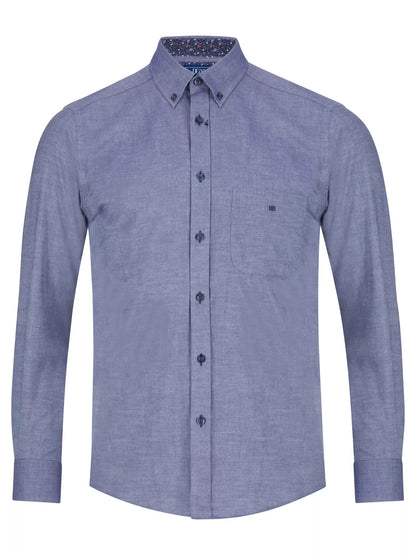 Daniel Grahame Long Sleeve Casual Shirt - Blue