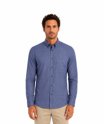 Daniel Grahame Long Sleeve Casual Shirt - Blue