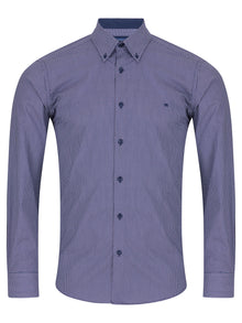 Daniel Grahame Long Sleeve Casual Shirt - Navy/Red