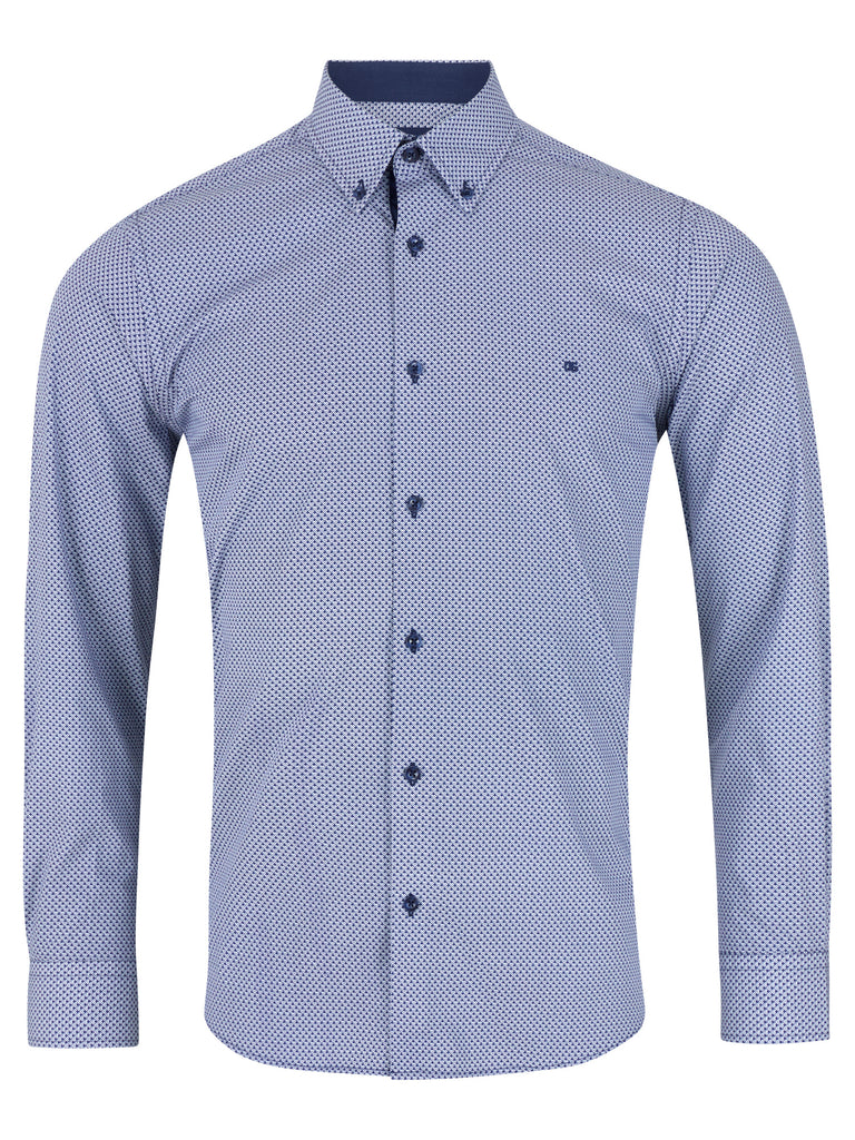 Daniel Grahame Long Sleeve Casual Shirt - Navy