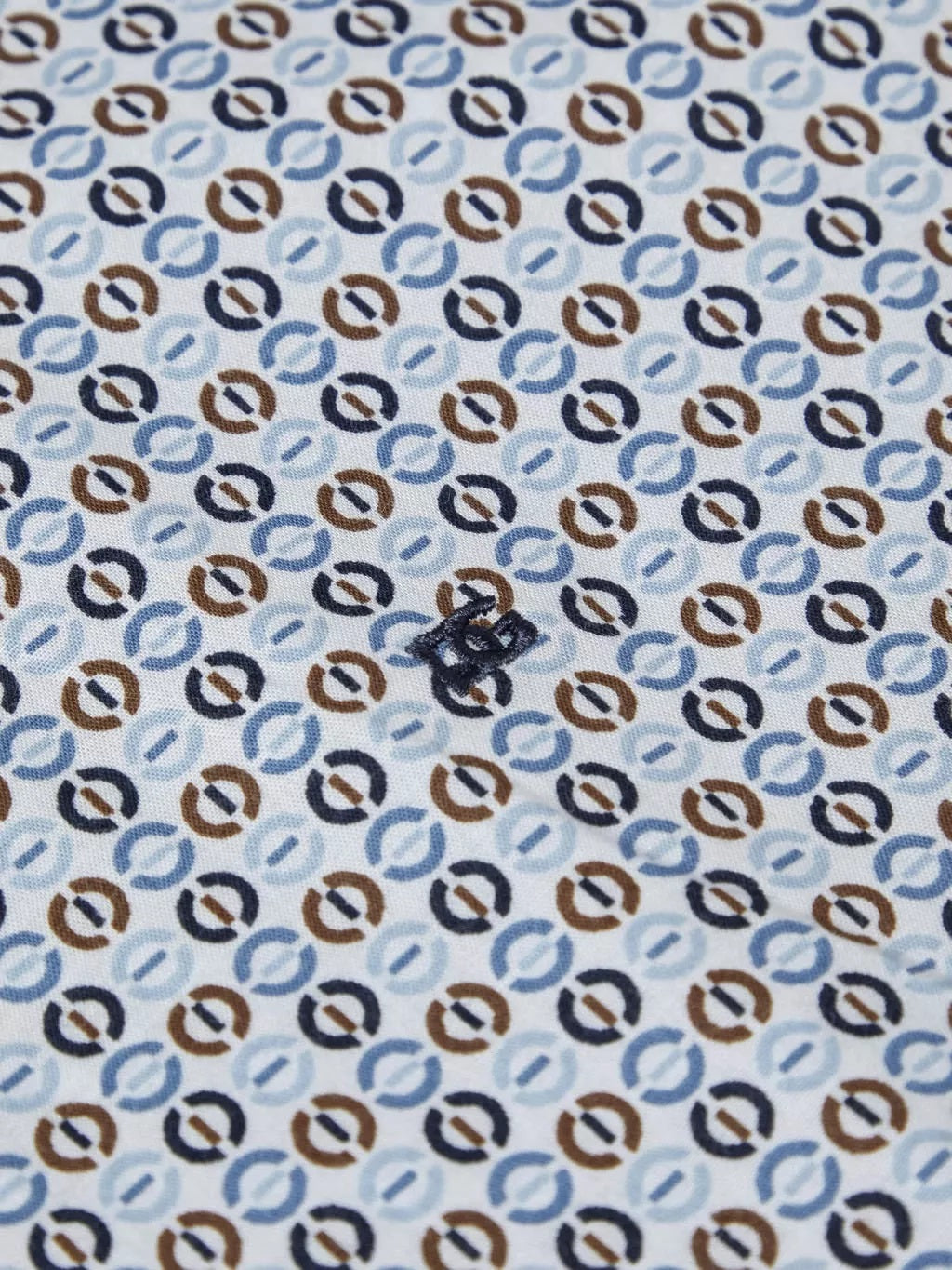 Daniel Grahame Long Sleeve Casual Shirt - Blue/White