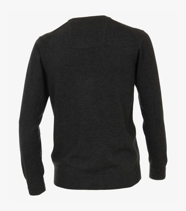 Casa Moda V-Neck Sweater 782 - Gray/Black