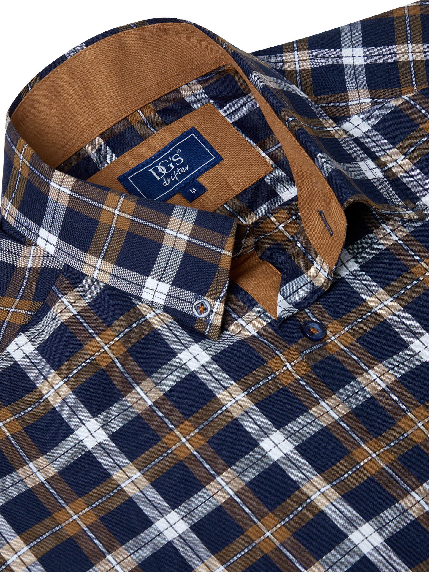 Daniel Grahame Checkered Long Sleeve Casual Shirt - Light Brown