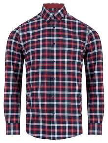 Daniel Grahame Checkered Long Sleeve Casual Shirt - Red