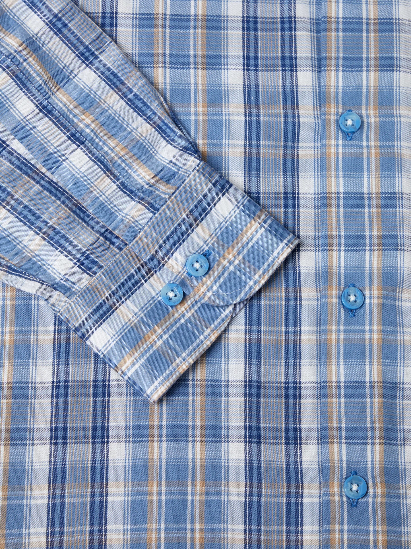 Daniel Grahame Checkered Long Sleeve Casual Shirt - Sky Blue
