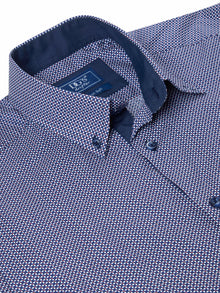 Daniel Grahame Long Sleeve Casual Shirt - Navy/Red